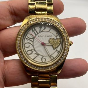 Betsy Johnson rose gold watch